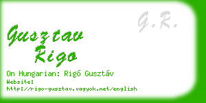 gusztav rigo business card